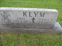 Klym, Steve and Lucille M